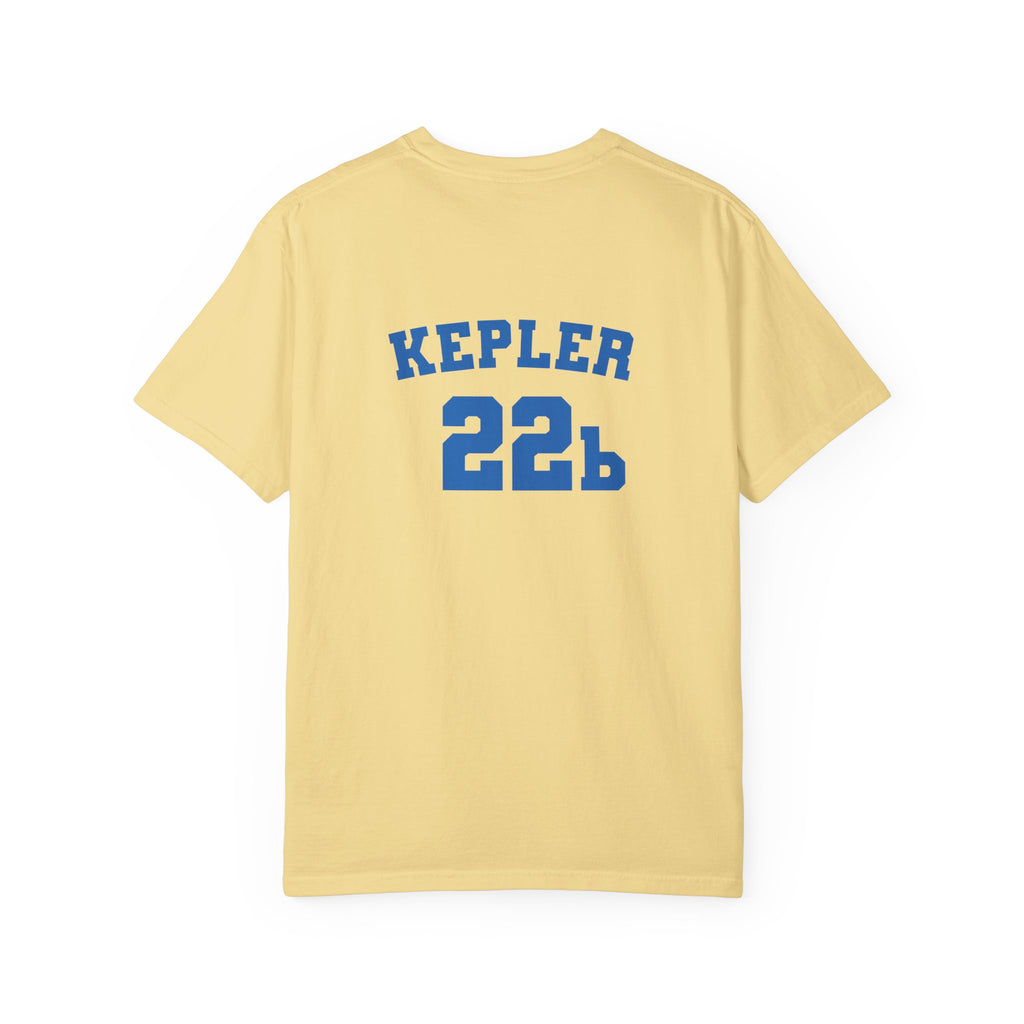 Kepler 22b Unisex Garment-Dyed T-Shirt, Casual Tee, Space Lover Gift, Astronomy Apparel, Unique Graphic Shirt, Cosmic Fashion