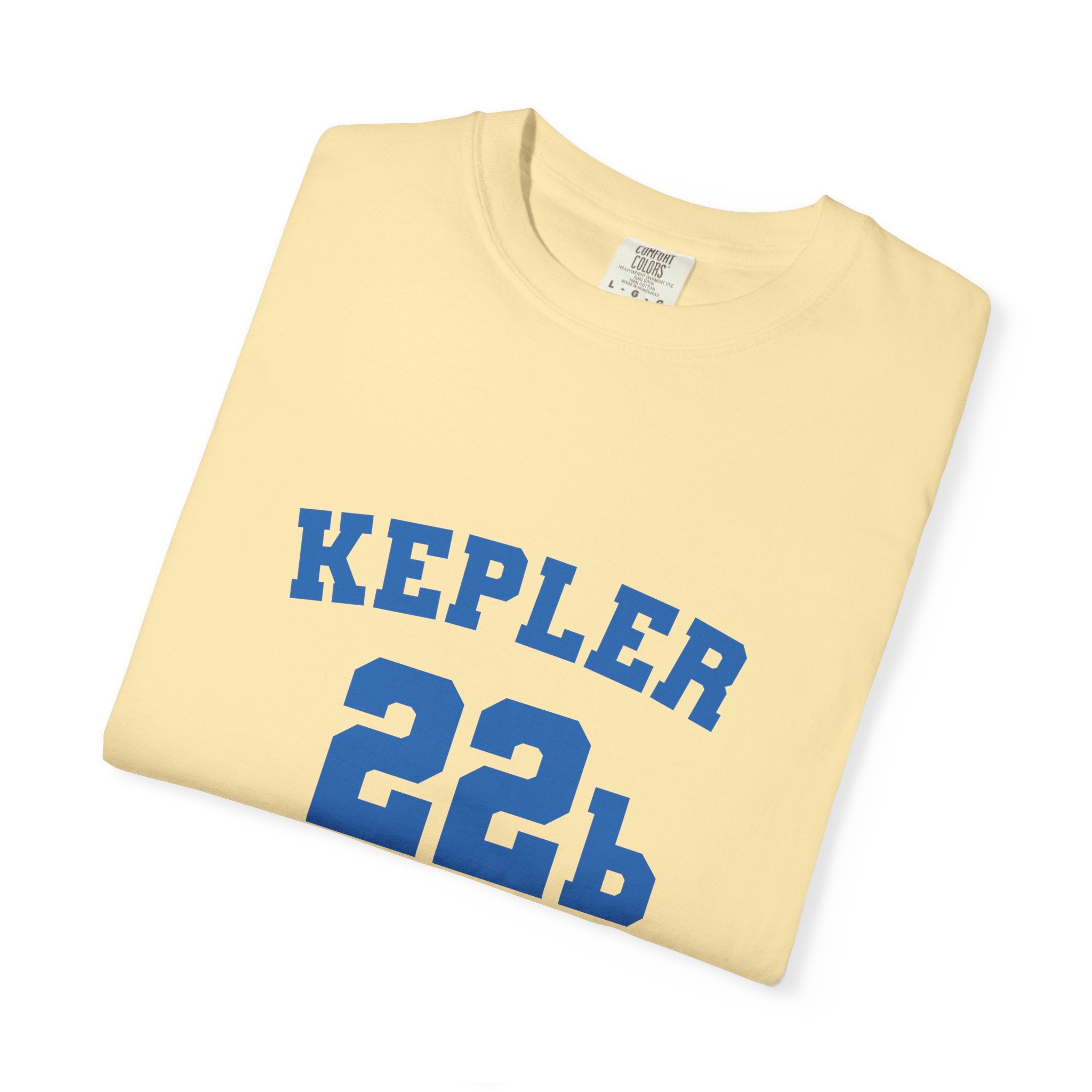 Kepler 22b Unisex Garment-Dyed T-Shirt, Casual Tee, Space Lover Gift, Astronomy Apparel, Unique Graphic Shirt, Cosmic Fashion