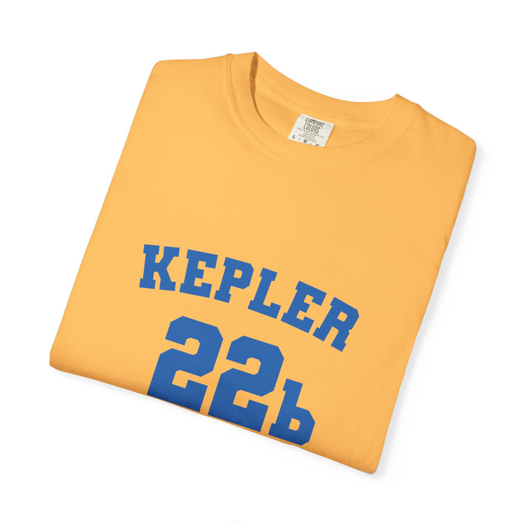 Kepler 22b Unisex Garment-Dyed T-Shirt, Casual Tee, Space Lover Gift, Astronomy Apparel, Unique Graphic Shirt, Cosmic Fashion