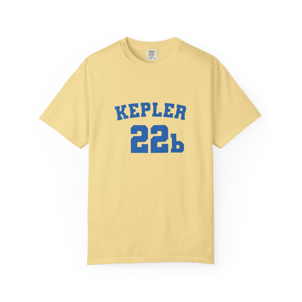 Kepler 22b Unisex Garment-Dyed T-Shirt, Casual Tee, Space Lover Gift, Astronomy Apparel, Unique Graphic Shirt, Cosmic Fashion