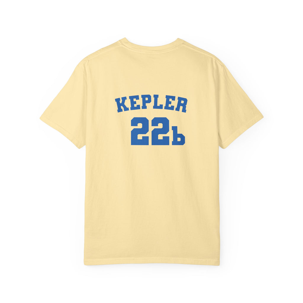 Kepler 22b Unisex Garment-Dyed T-Shirt, Casual Tee, Space Lover Gift, Astronomy Apparel, Unique Graphic Shirt, Cosmic Fashion