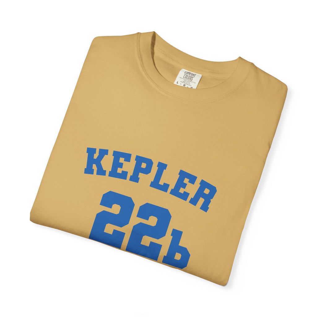 Kepler 22b Unisex Garment-Dyed T-Shirt, Casual Tee, Space Lover Gift, Astronomy Apparel, Unique Graphic Shirt, Cosmic Fashion